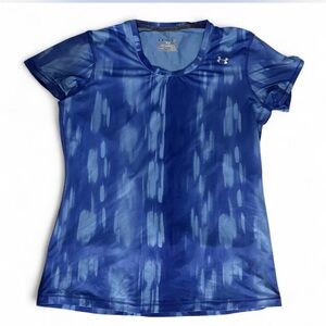 Under Armour Women's Large Dynamic Blue Short Sleeve Tee